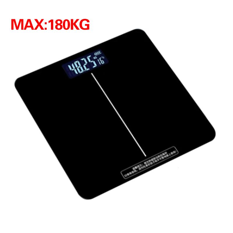 Multi-function Square Weight Scale Digital Bathroom Scale Highly Accurate Body Weight Scale With Lighted LED Display Round Corne