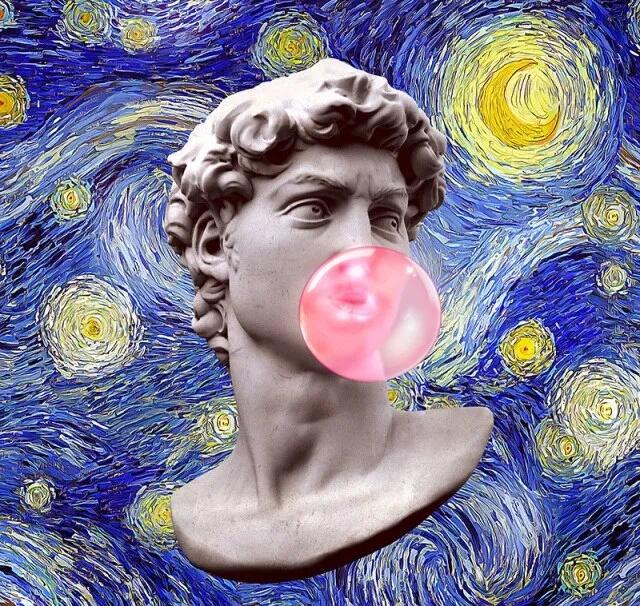 Modern Apollo Marble Sculpture Canvas Painting David Popolo Posters and Prints Wall Prints Canvas Pictures Home Room Decoration
