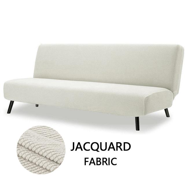 Sofa Bed Cover Polar Fleece Fabric For Living Room Couch Cover Stretch Slipcovers Elastic Stretch Armless Sofa Bed Case