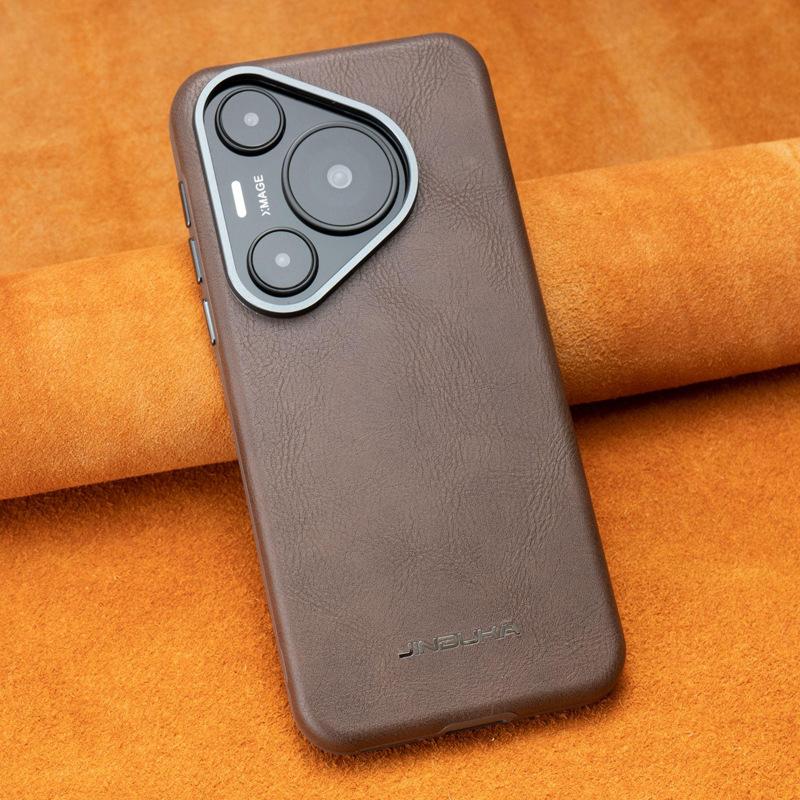 Vhodné pro pouzdro na telefon Huawei Pura70pro, Mate60pro Magnetický plný obal Nárazuvzdorné Business Luxusní kožené pouzdro