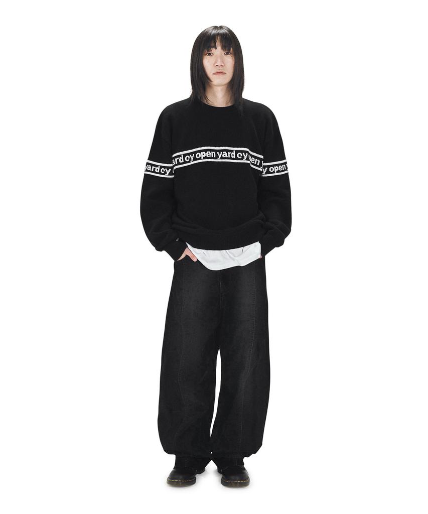 OHY Opyd Line Logo Knit – Black