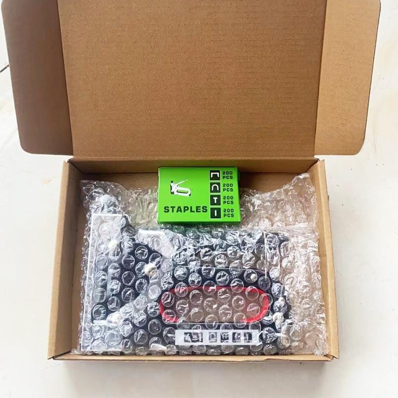 

4 в 1 ручной гвоздезабивной пистолет строительный степлер сверхпрочный воздушный гвоздь деревообрабатывающий специальный степлер книга бытовая самоделка с 600 скобами