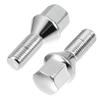 UXCELL Wheel Bolts, 60° Tapered Seat, 17mm Shank, Lug Nuts, Chrome, Wheel Stud Set, M12x1.5, 26mm, 8 Pieces