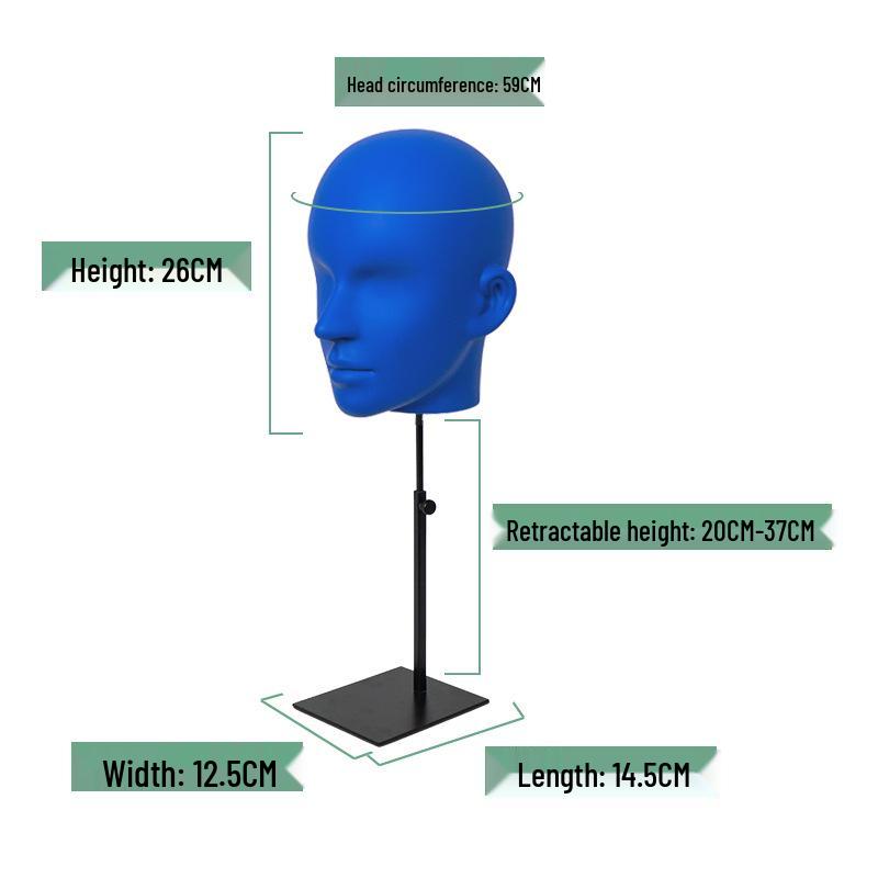 Kawakami PVC Display Head Stand for Hats, Eyewear, Accessories, Wigs, and Headphones