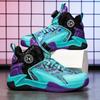 31-40 Children's Large Size Anti Slip and Wear-resistant Fashionable Sports Shoes High Top Basketball Shoes