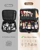 Luxspire Makeup Cosmetic Makeup Brush EVA Makeup Cosmetic Makeup with Shoulder Professional Divided Adjustable Functional Large Shock Cosmetic Storage