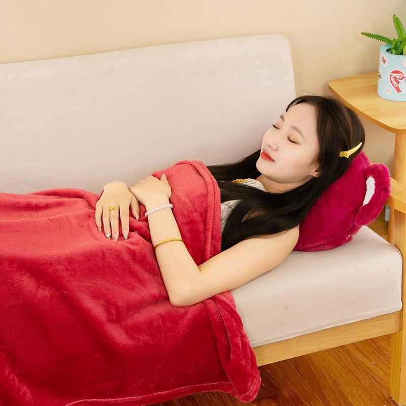 Car Throw Pillow Blanket Dual-purpose Two-in-one Office Multi-function Lunch Break Air Conditioner Quilt Plush Toy Throw Pillow
