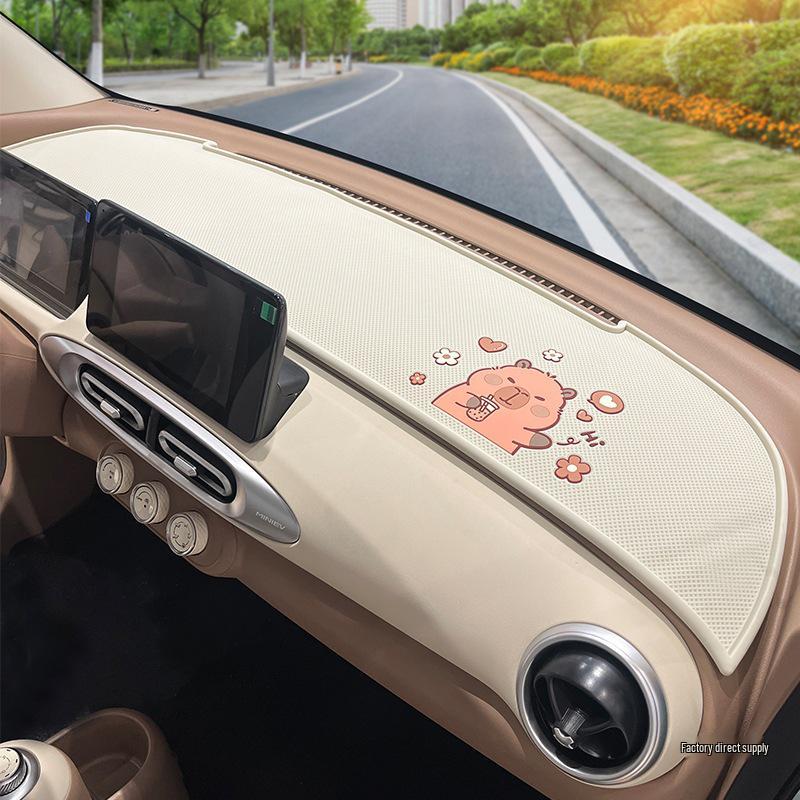 Anti-Slip Dashboard Mat for Wuling Hongguang Mini Macaron 4th Gen, Sun-Shielding for 4-Door Peihui, Fits 25 Models