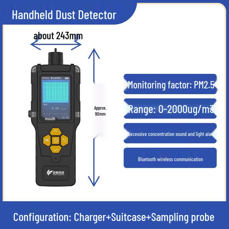 Portable PM2.5 Dust Detector for Tunnel, Workshop, or Coal Mine Air Quality Monitoring