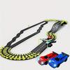 2 Player Racing Track Toy Set - Assembly Vehicle Toy for Christmas Halloween Gift