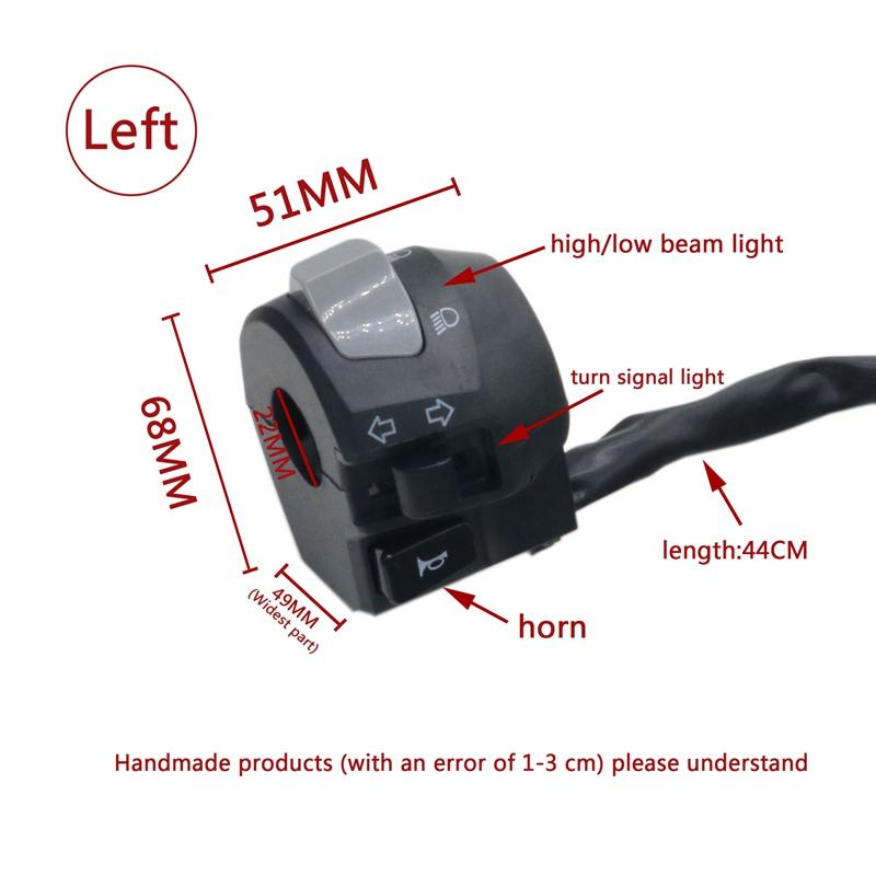 LMoDri 22mm Motorcycle Switches Motorbike Horn Button Turn Signal Lamp Light Start Handlebar Controller Switch For Yamaha