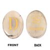 Monogram Pyrite Personalized Zibu Coin Engraved Alphabet Letter Sign Crystal Healing Stone Prosperity Money Wealth Good Luck Positive Energy Cabocho