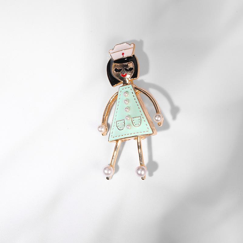 Bo Xin Yun Cute Nurse & Doctor Cartoon Enamel Brooch Pins