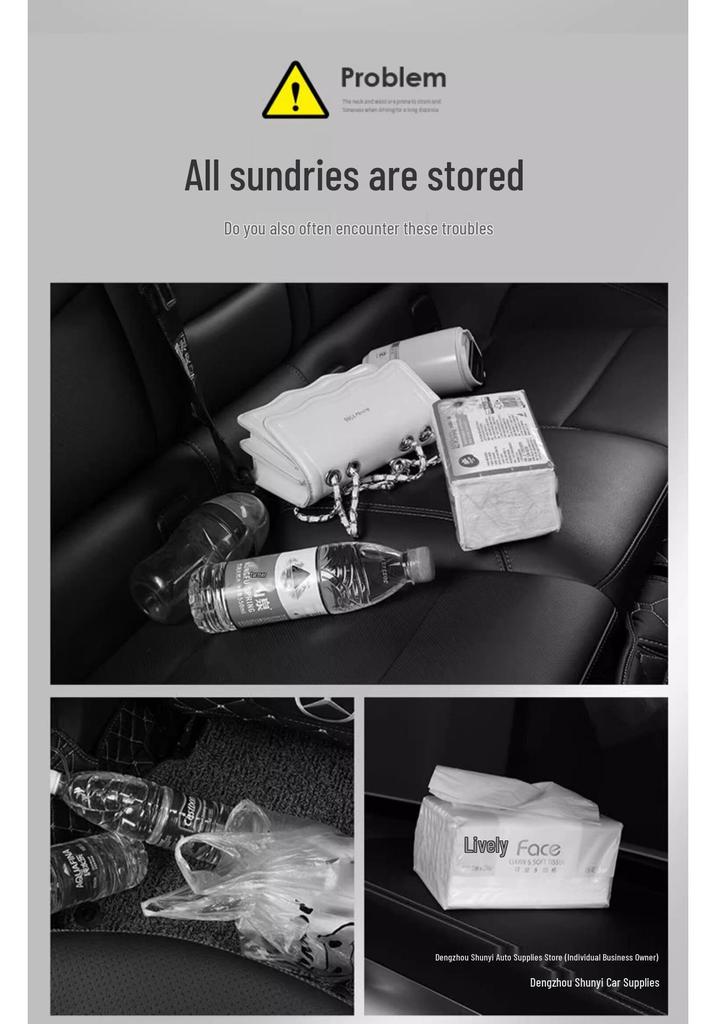 Shunyi Decorative Car Cup Holder and Tissue Storage Box
