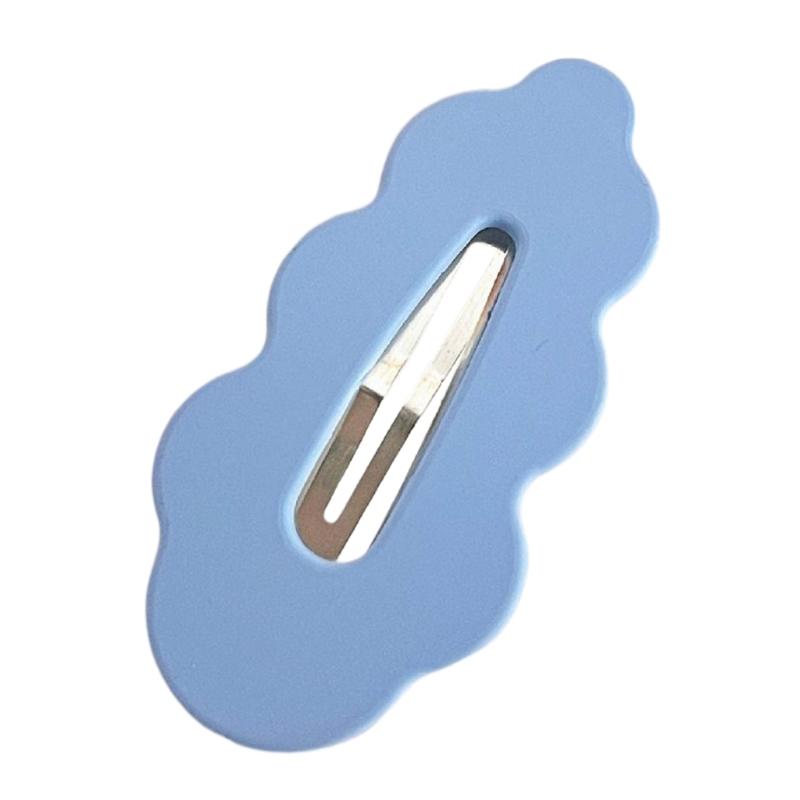 Cute Flat Clip Hairpin Barrettes Casual Cloud Shape Headwear Bunches Clip Simple Hair Clip Photo Props