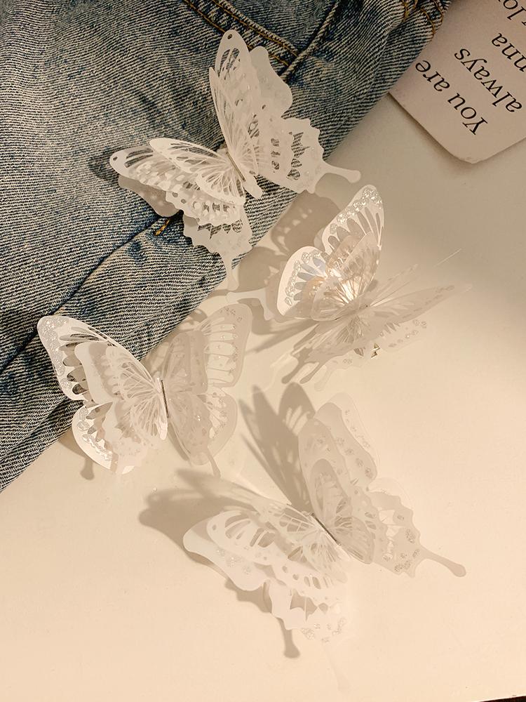 Motýl Super Nesmrtelný Nový Čínský Motýl Stereoskopický Vysoké Kvality Unikátní Design Temperament Vlasová Spona