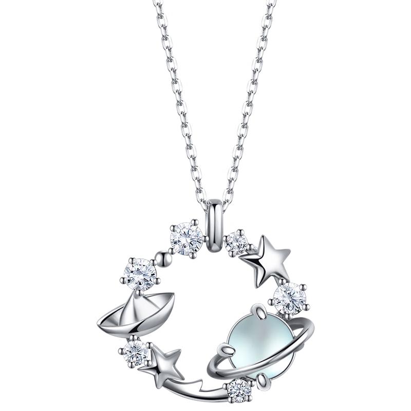 Fanci Love Planet 925 Silver Necklace