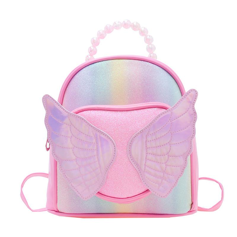 Girl cartoon cute student schoolbag for kindergartens sequined girls' backpack fashionable pearl hand-held children's backpack