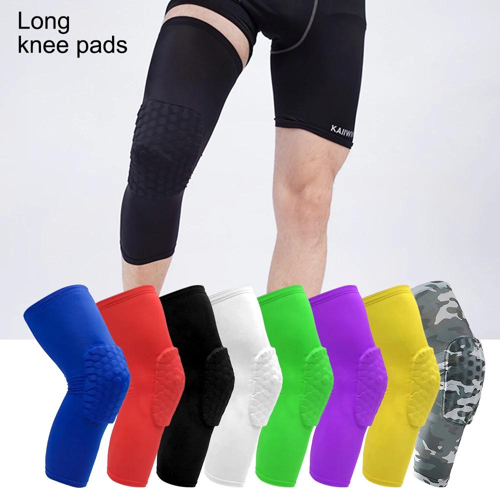 Bracetop 1 Pc Honeycomb Knee Pads Strengthen Kneepad Crashproof Antislip Basketball Leg Knee Sleeve Protective Pad Support Guard