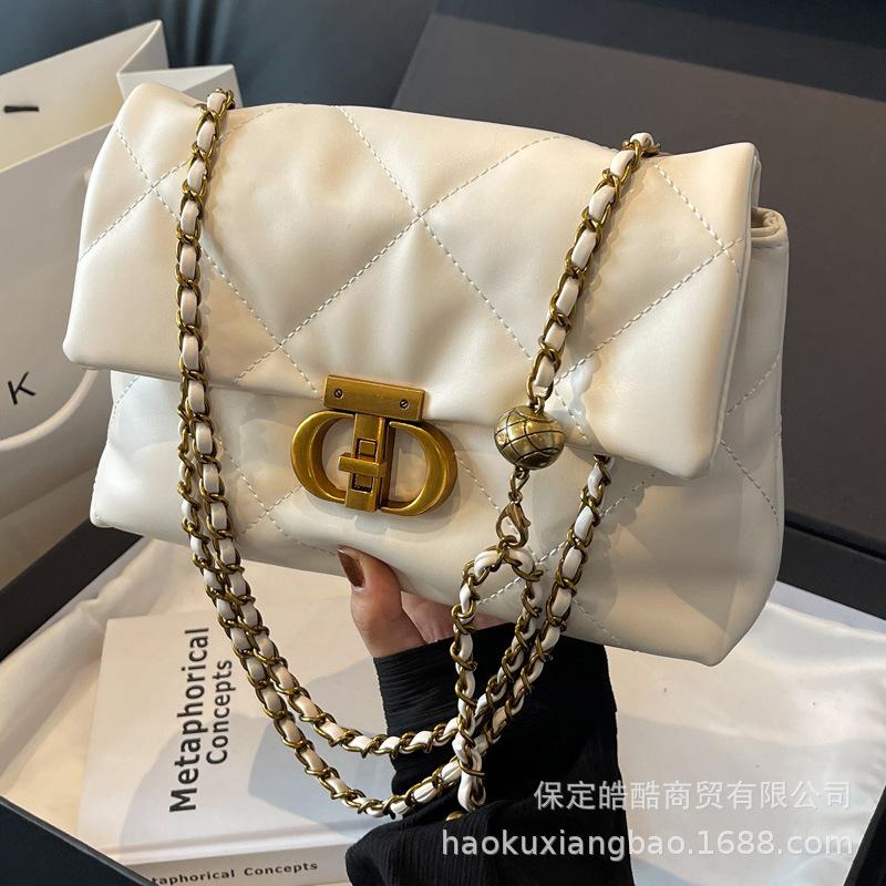 Rhombus Chain Bag Women's Autumn and Winter Versatile 2025 New Fashion Niche Design Women's Shoulder Crossbody Small Square Bag