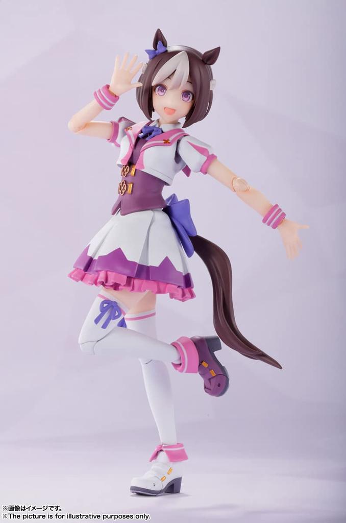TAMASHII NATIONS Uma Musume Pretty Derby Special Week 130mm Malt Bevegelig Figur S.H.Figuarts Ca. PVC og ABS