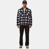 New Era Plaid Loose Fit Lapel Drop Shoulder Single Breasted Jacket Unisex Jacket 13781087