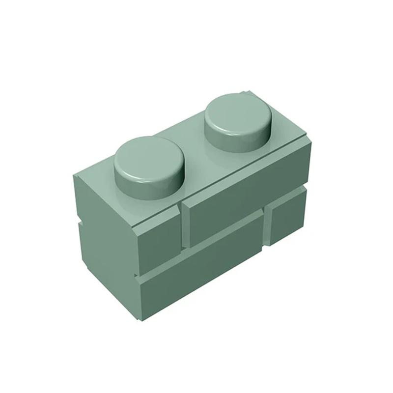 20Pcs MOC Compatible Assembles Particles 98283 Brick Special 1 X 2 with Masonry Profile Building Blocks Parts DIY Educational To