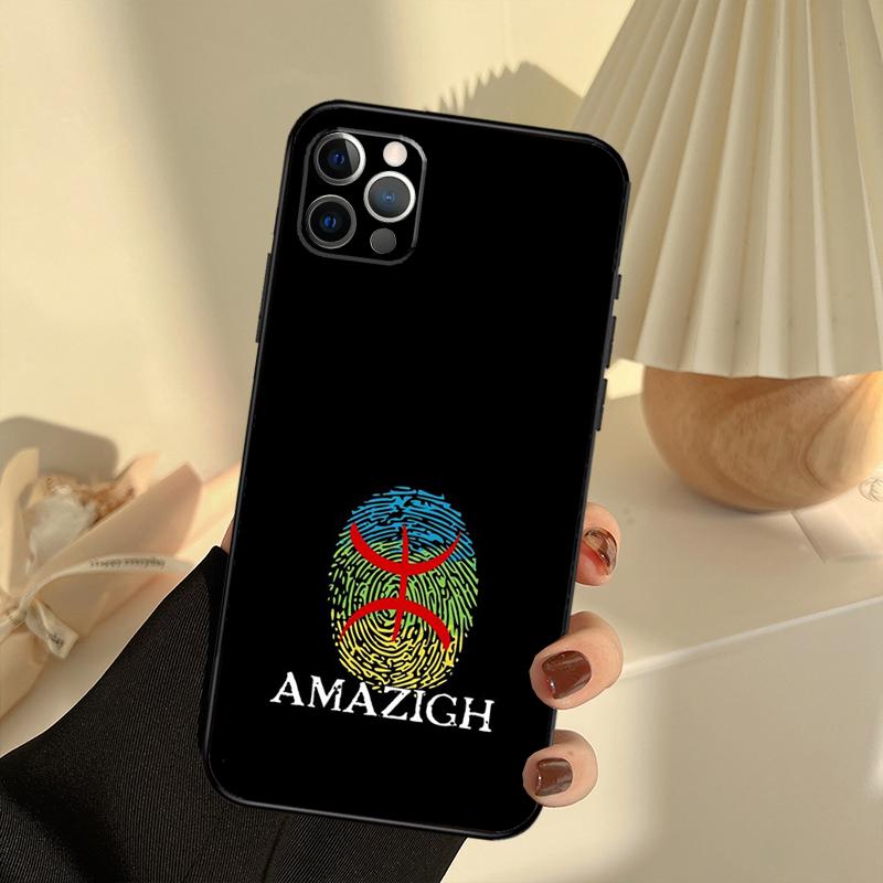 

Amazigh Symbol Berber Academy Phone Case For iPhone 17 16 15 14 13 11 12 Pro Max 13 mini 15 16 Plus 16e 17 Air Cover Funda iPhone 12 Pro