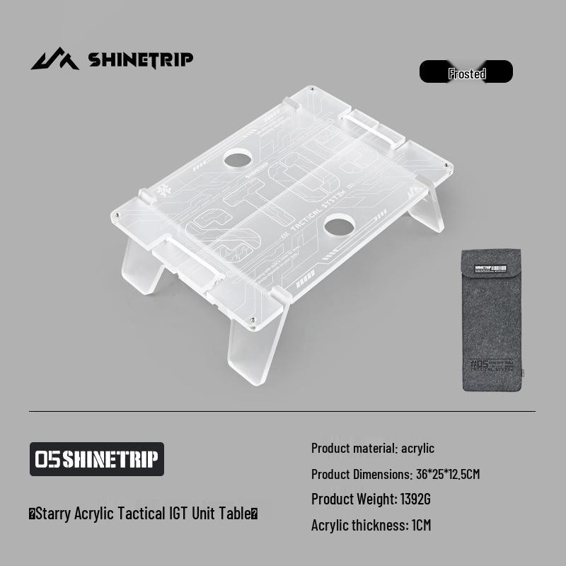 

Mountain Fun Star-Stack Portable Luminous Camp Table - Lightweight Acrylic Board for Outdoor Adventures