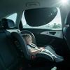 Auto Elektrostatisch 4-lagig Seitenfenster Sonnenschutz Vorhang Einfache Anbringung für Sonnenschutz in allen Jahreszeiten