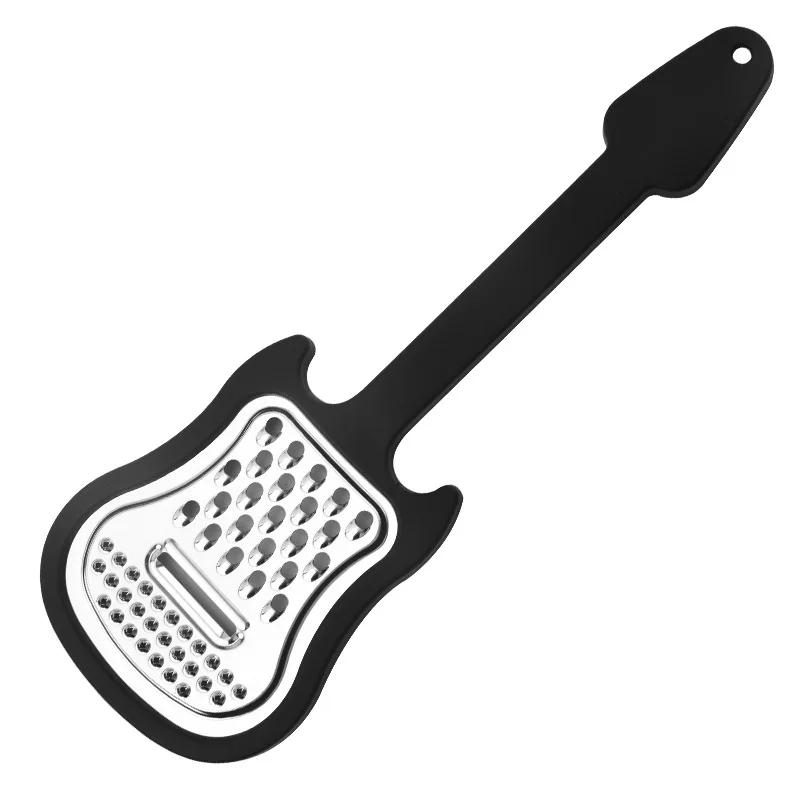Stainless Steel Guitar-shaped Melon Graters Creative Fruit Peeler Household Multi-functional Graters Potato Peeler Kitchen Tools