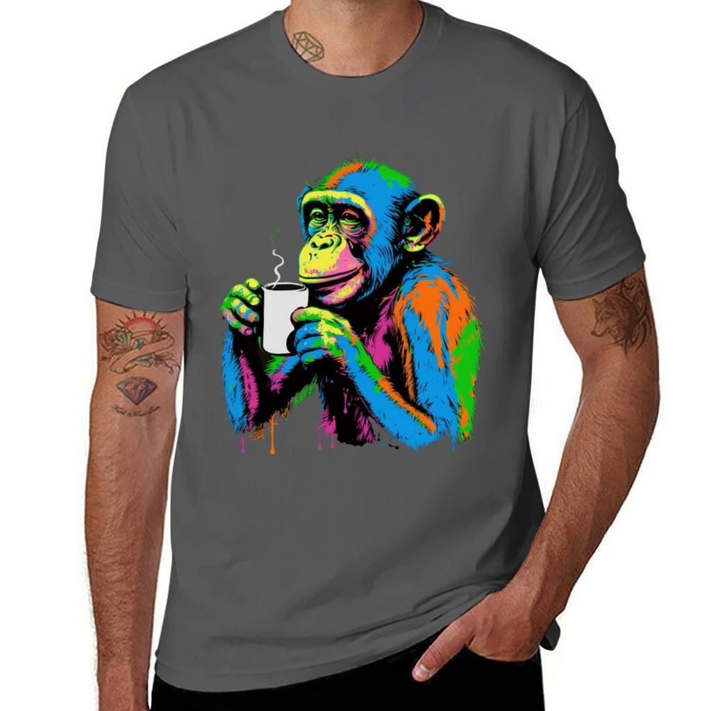 Coffee Monkey TShirt Dry Fit Running Short Sleeve Top
