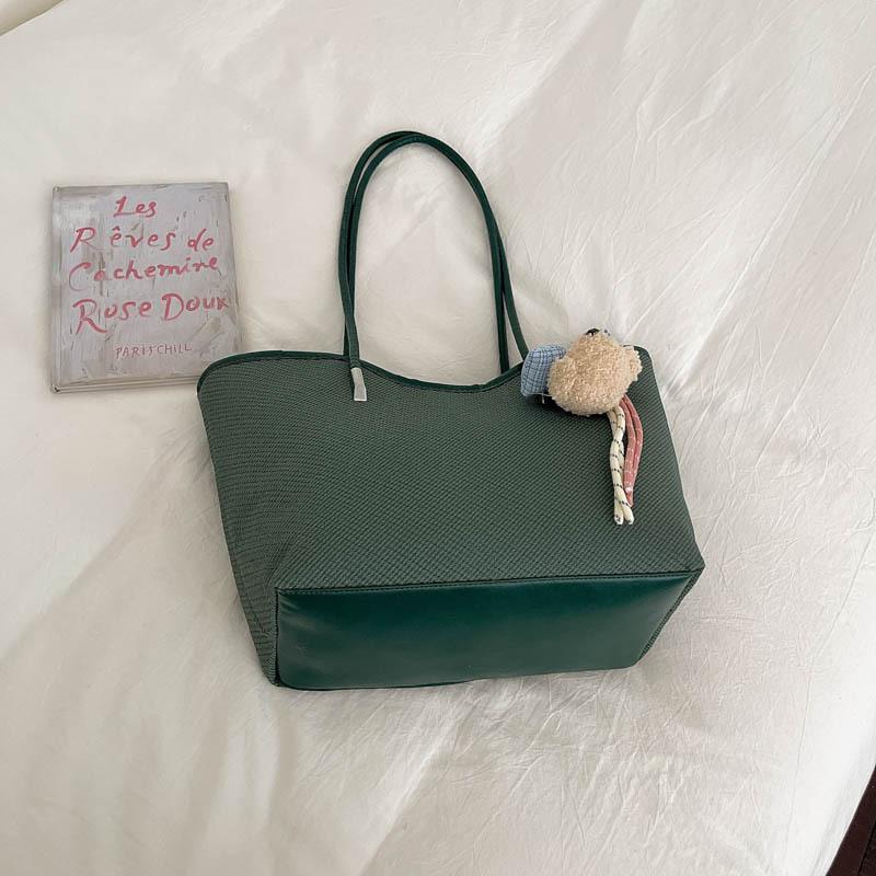Fashionable and Simple Large-capacity Bag Commuting Single-shoulder Bag Tote Bag, Bucket Bag