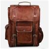 Genuine Leather Laptop Backpack Bag Shoulder Messenger Satchel Men's Brown New