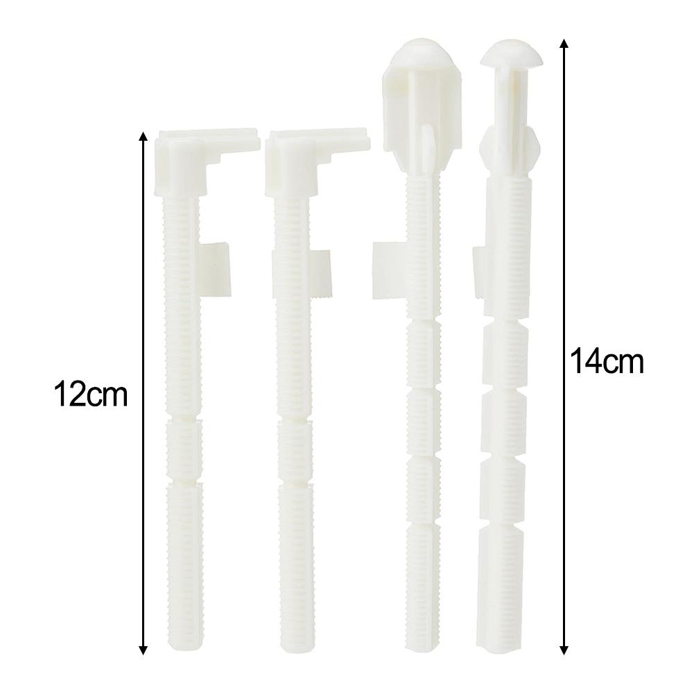 Upevňovací díly Sada zapuštěných tyčí 140 mm x 10 mm koupelnové doplňky