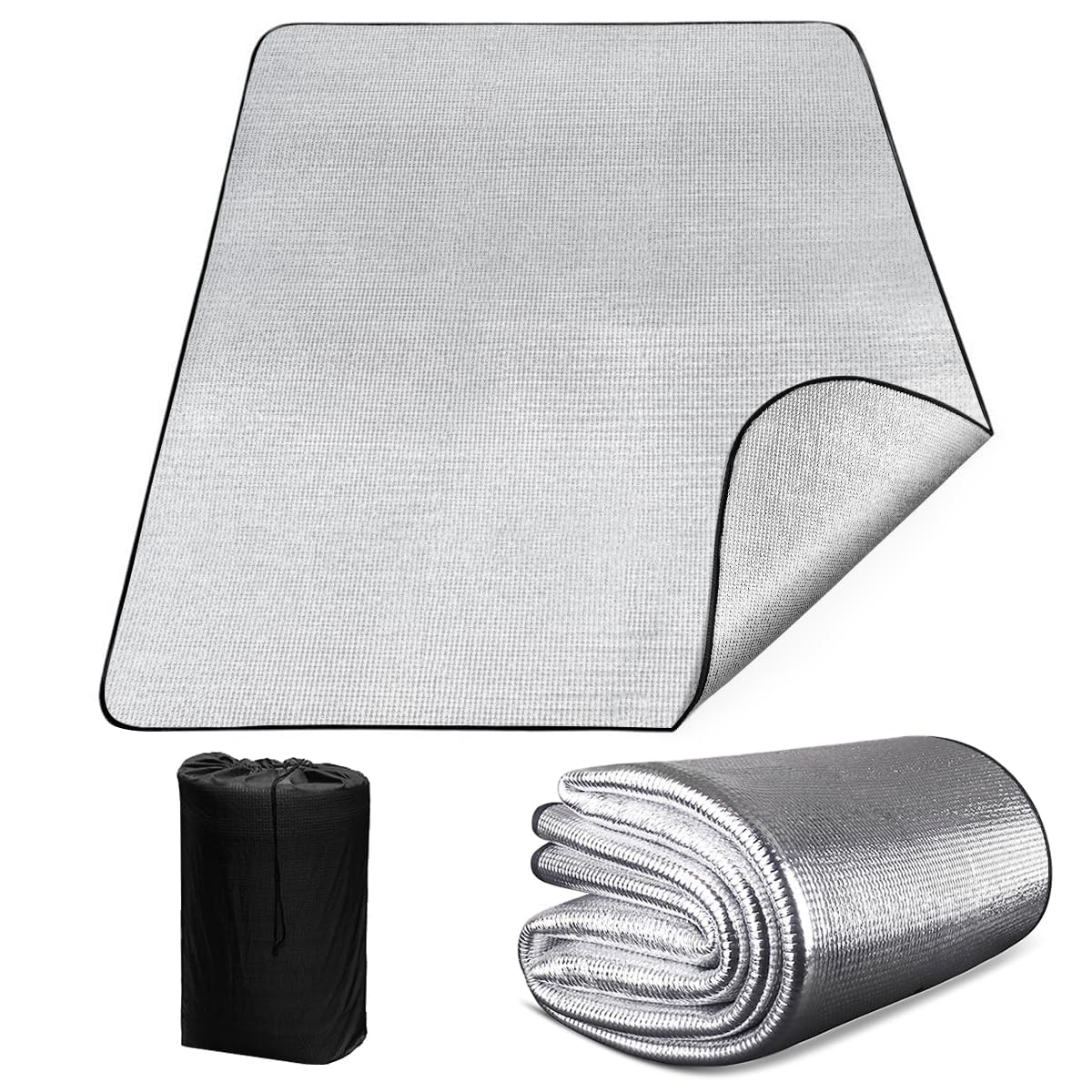 

Silver Extra inches For cm x 200 Aluminum Aluminum Camping Heat Disaster Insulation Aluminum Vapor Leisure Tent Pool Size Selection Available Mat,