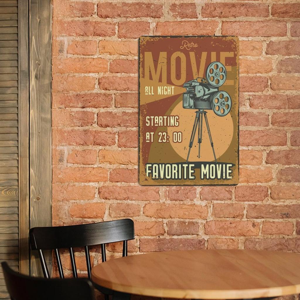 1Pc Vertical Metal Wall Sign Vintage Style 2030cm Or 3040cm Tin Poster For Bar Garage Home Wall Decoration