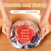 50 Pièces Couvercles de Bol Réutilisables en Feuille d'Aluminium Isolation Thermique et Conservation de la Chaleur Qualité Alimentaire Four Emporter Pique-nique Couvercles pour Aliments