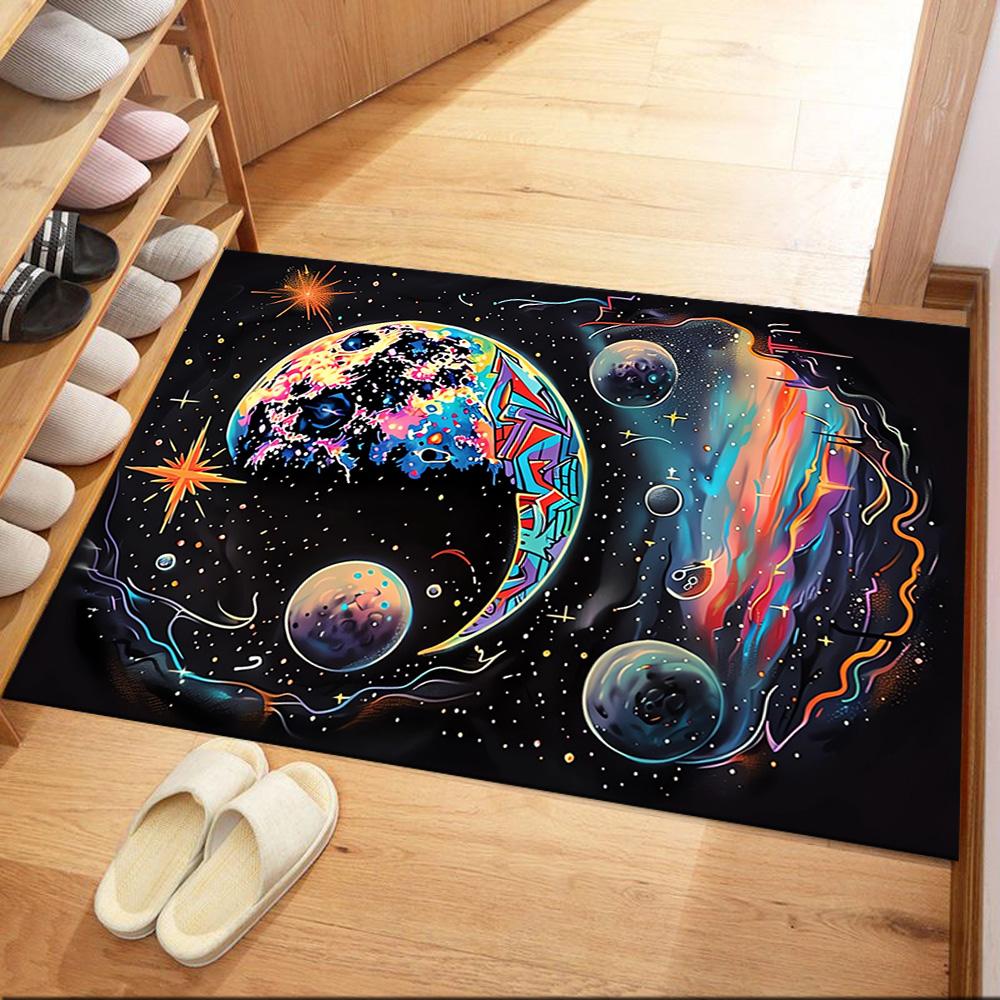 Cosmic Portal Exploration Floor Mats for Living Room, Bedroom and Room Decoration Are Suitable for Gifts.
