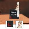 Chef Statue Decorative Figurine Toothpick Dispenser Collectible Art Crafts Storage Container Desktop