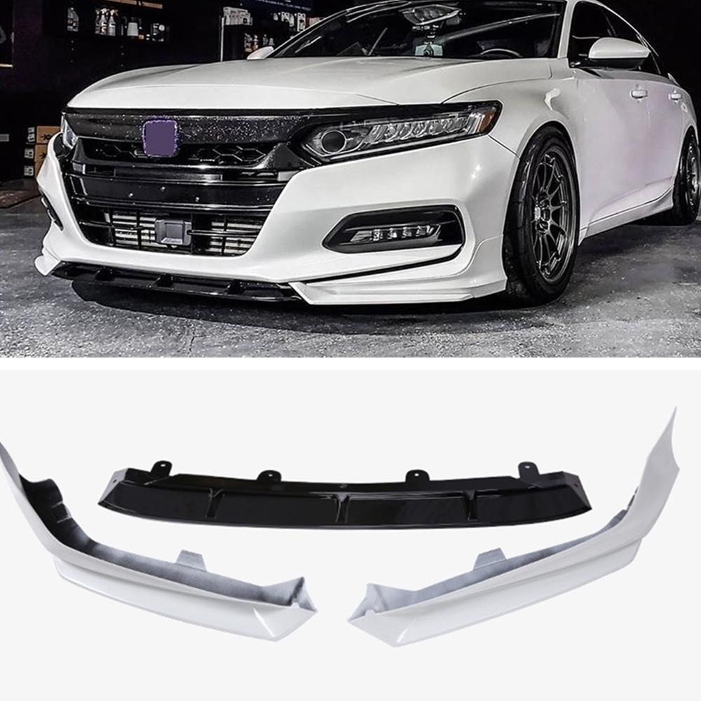 YOFER Para Honda Accord 2018-2020 10ª Geração Cobertura do Divisor de Ar Lateral Inferior Protetor Canard e Lábio Spoiler do Para-choque Dianteiro do Carro
