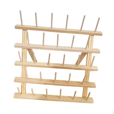 Sewing Thread Holder, Spool Stand, Braiding Durable Wooden Organizer Hanging for