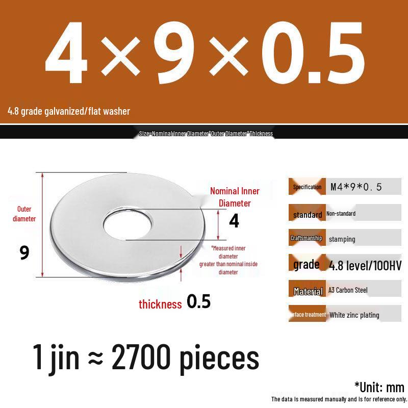 Galvanized Extra Large Thickened Metal Flat Washer (M6-M16)