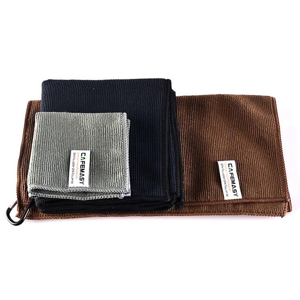 Compact Espresso Cleaning Cloths Set of 4 Soft Towels for Easy Maintenance