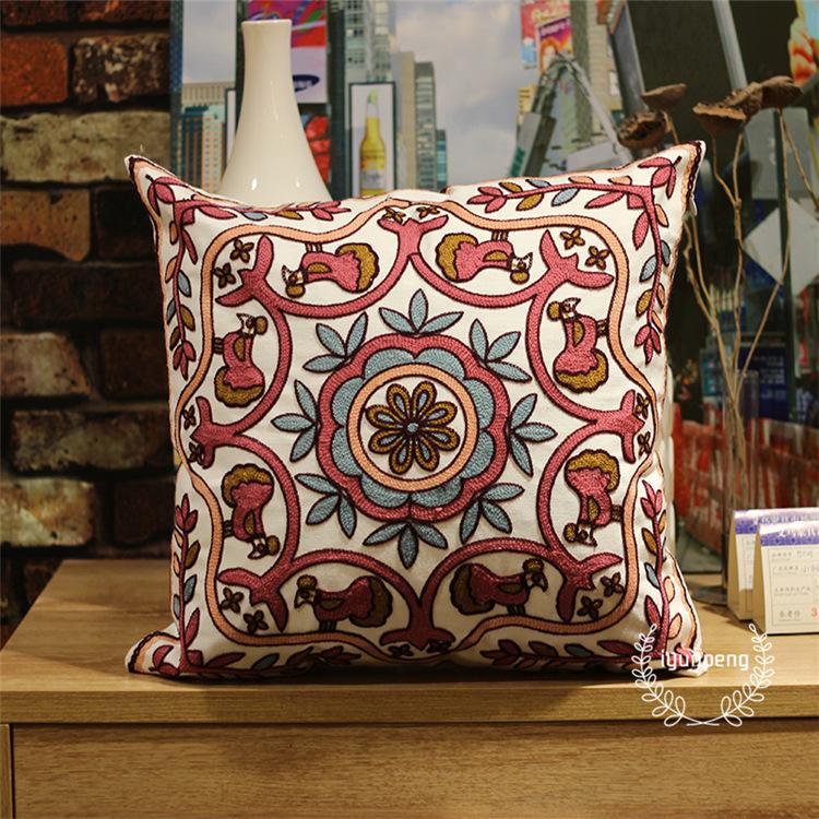 

Современная минималистичная вышитая подушка-подушка, подушка для поддержки головы и спины, наволочка для диванной подушки 45 * 45Cm (Pillowcase)