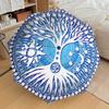 Tree of Life Pattern Folding Umbrella Fashion Auto-Open 8 Iron Ribs Plastic Handle Foldable Sunshade Perfect Christmas Gifts