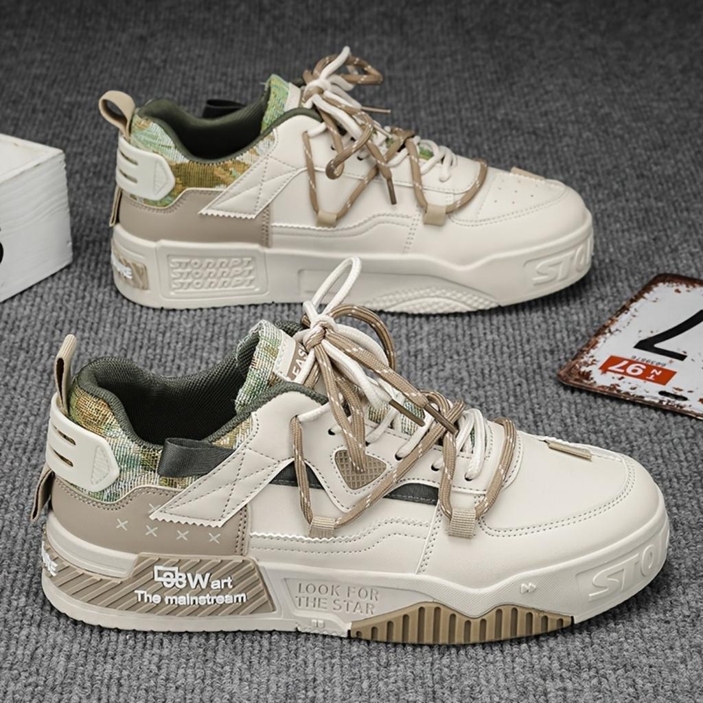 Fashionable Men's Shoes, Comfortable and Breathable Casual Sports Shoes, Thick Sole, Trendy and Versatile, Popular Styles