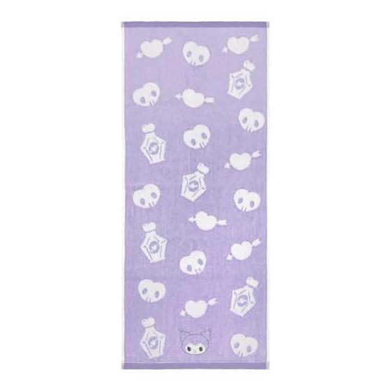 Hayashi Face Towel Approx. 33 x 80cm Sanrio Natural Soft Kuromi FP433000