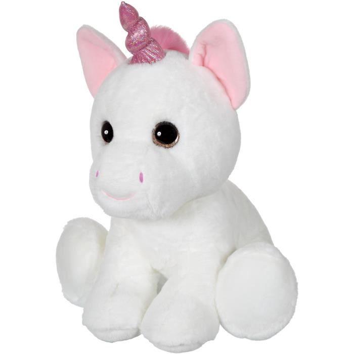 Peluche Licorne GIPSY - Puppy Eyes Pets 40 cm - Blanc - Pour Enfant dès la Naissance