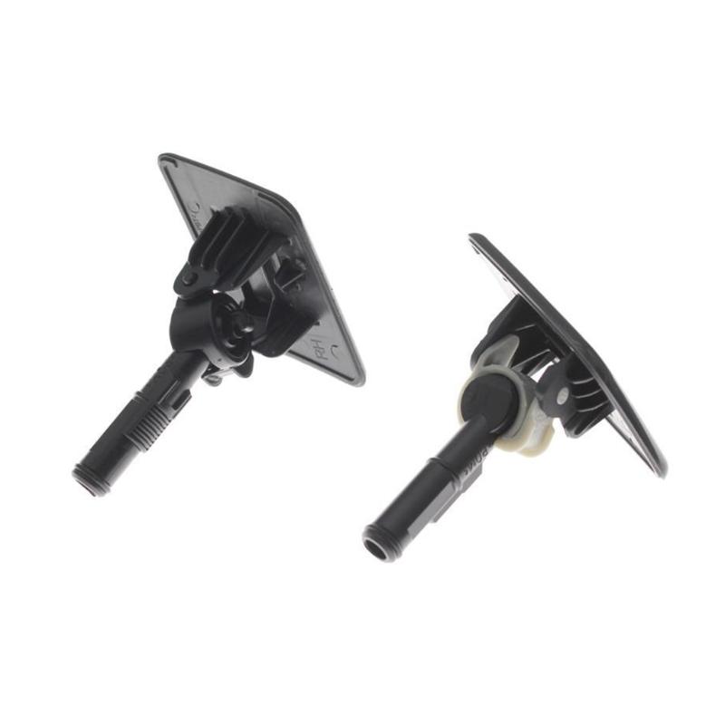 Front Bumper Headlight Headlamp Washer Nozzle Cover Cap for I40 2011-2015, Black ABS Clip-On Front Bumper Trim Part for Exterior Repair Needs Today